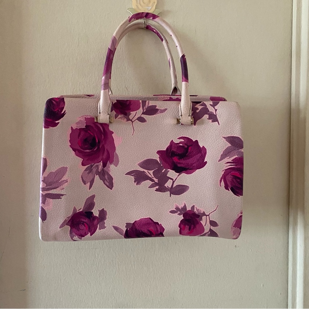 Kate Spade Leather Emerson Place Olivera Pink/Purple Rose Crossbody Bag - Picture 3 of 10